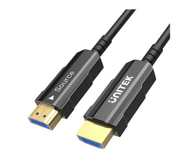 UNITEK Kabel optyczny HDMI 2.0 AOC 4K 60Hz 12 m C11072BK03-12M - 1369147 - zdjęcie